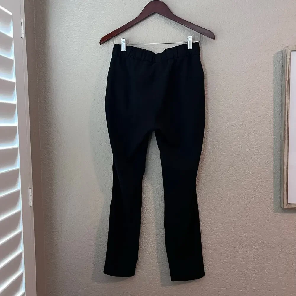 Lululemon On The Fly Black Pants Size 4 Women’s Elastic Waist Side Pockets - Picture 6 of 7